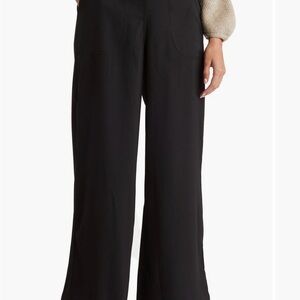 Elegant Black Women's Wide-Leg Pants